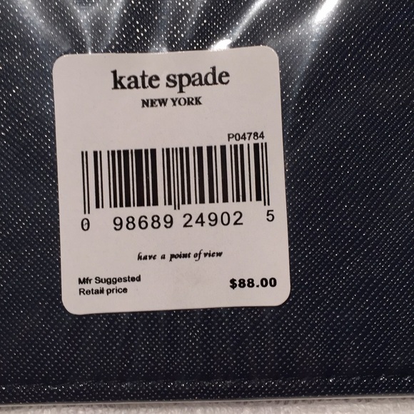 Kate Spade Wristlet/Clutch Classic “Slim Bee” Navy - Picture 4 of 7